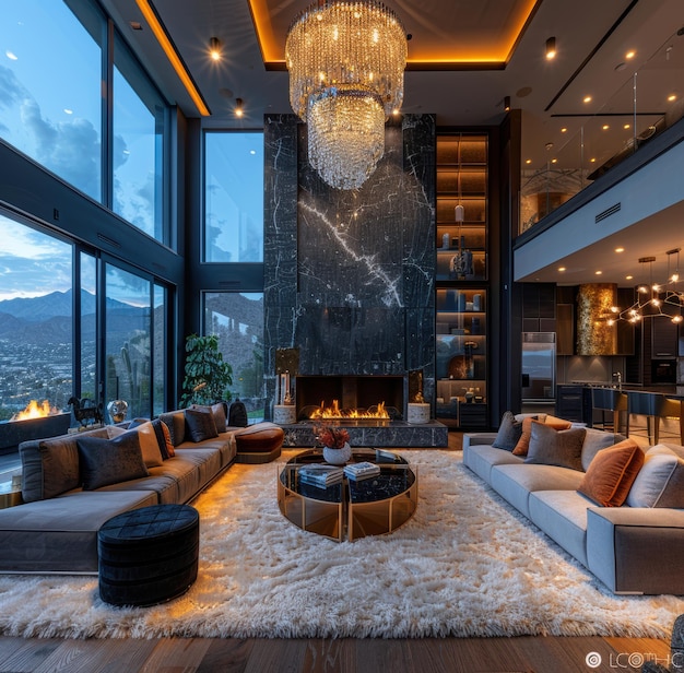 High-end residential property featuring contemporary design and smart home technology